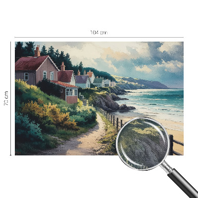 Peel and stick wall mural for bedroom Cliff houses