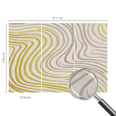 Peel and stick wall mural for living room with a liquid elegance design