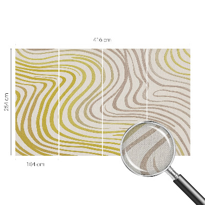 Peel and stick wall mural for living room Liquid elegance