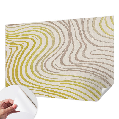 Peel and stick wall mural for living room with a liquid elegance design