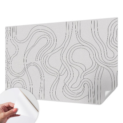 3D wall mural Organic lines