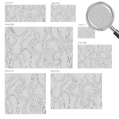 3D wall mural Organic lines