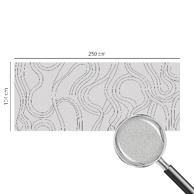 3D wall mural Organic lines