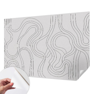 3D wall mural Organic lines