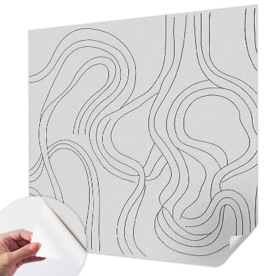 3D wall mural Organic lines