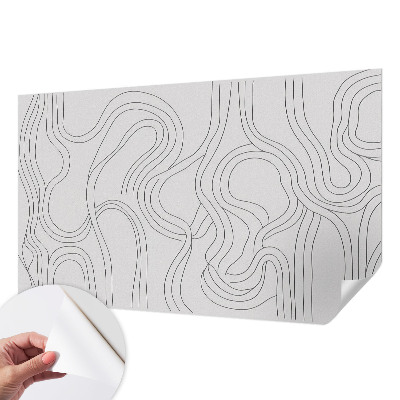 3D wall mural Organic lines