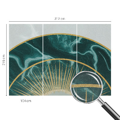 Children's wall mural with an elegant marble design