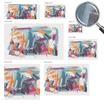 Stick-on wall mural Energetic strokes