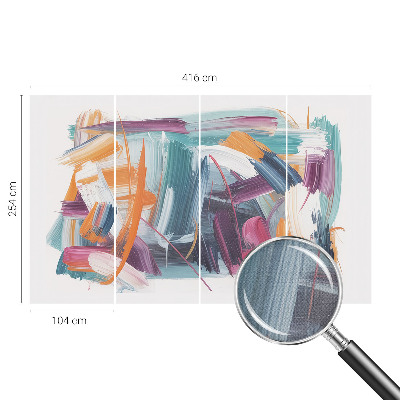 Stick-on wall mural Energetic strokes
