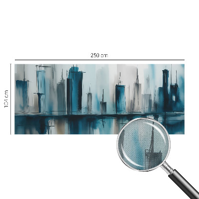 Self-adhesive photo wallpaper with city landscape motifs