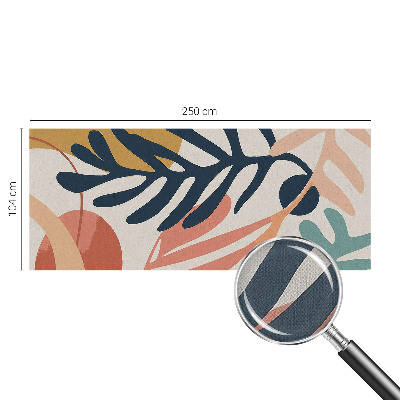 Peel and stick wall mural for living room Leafy patterns