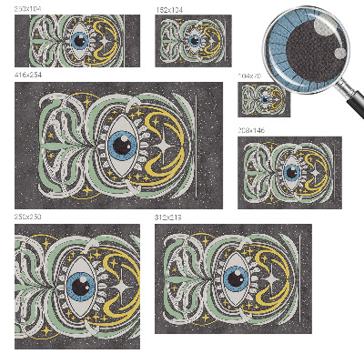3D photo wallpaper mural Symmetrical eye