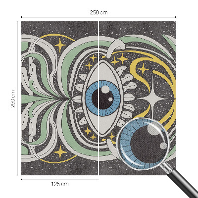 3D photo wallpaper mural Symmetrical eye