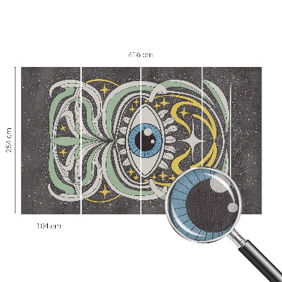 3D photo wallpaper mural Symmetrical eye