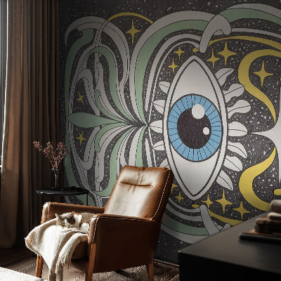 3D photo wallpaper mural Symmetrical eye