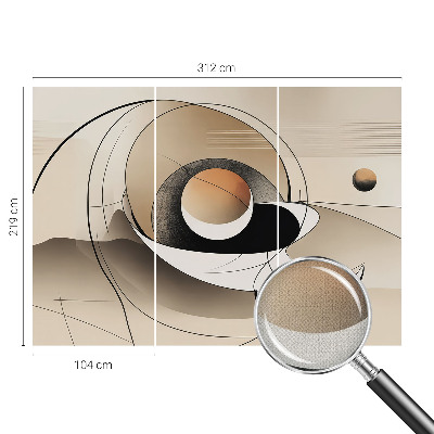 3D wall mural Harmonious abstraction