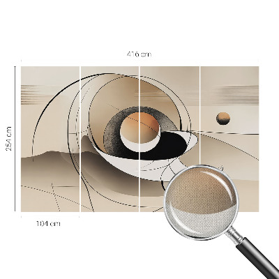 3D wall mural Harmonious abstraction
