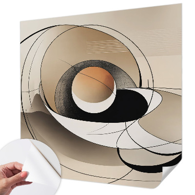 3D wall mural Harmonious abstraction