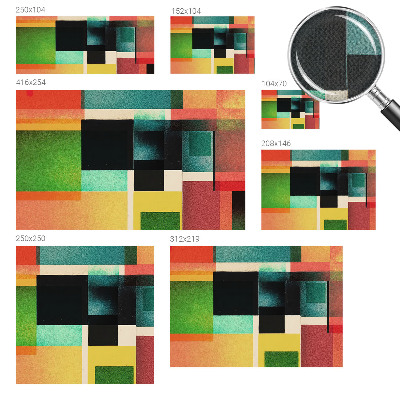 Peel and stick wallpaper mural Geometric abstraction