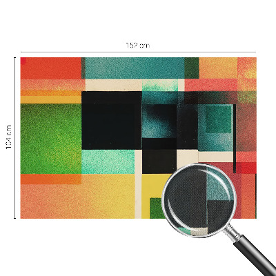 Peel and stick wallpaper mural with a geometric abstraction design