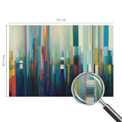 Peel and stick wall mural with an abstract stripe pattern