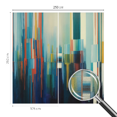 Peel and stick wall mural Abstract stripes