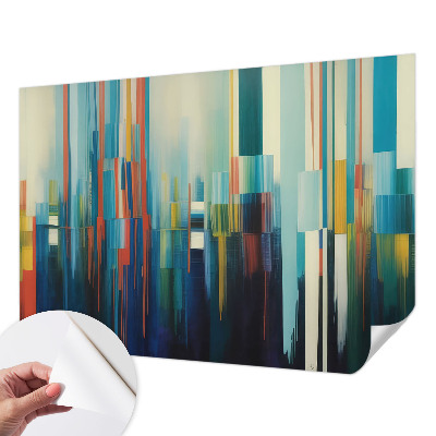 Peel and stick wall mural Abstract stripes