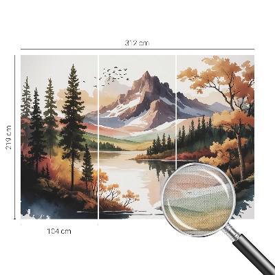 Self-adhesive wall mural Mountain autumn