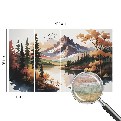 Self-adhesive wall mural Mountain autumn