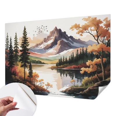 Self-adhesive wall mural Mountain autumn
