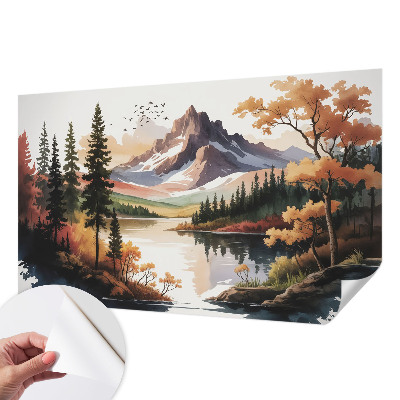 Self-adhesive wall mural Mountain autumn