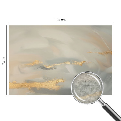 Removable wall mural with gentle streaks