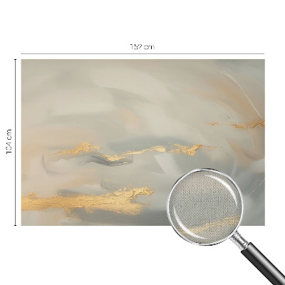 Removable wall mural with gentle streaks