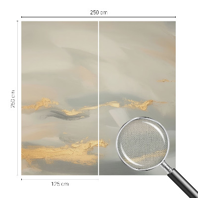 Removable wall mural with gentle streaks