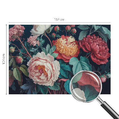 Peel and stick wall mural for kids' room Colorful flowers