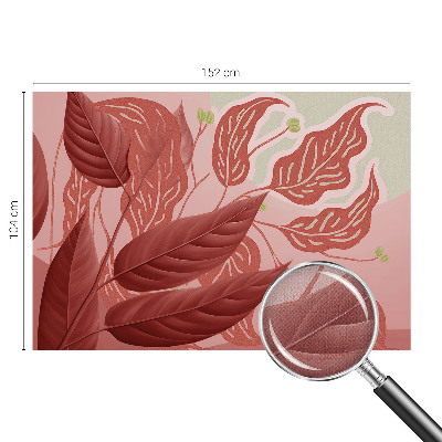 3D wall mural Organic leaves