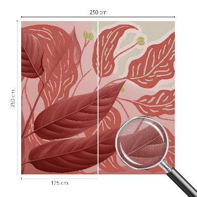 3D wall mural Organic leaves