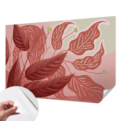 3D wall mural Organic leaves