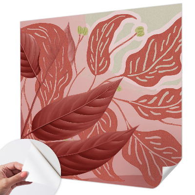 3D wall mural Organic leaves