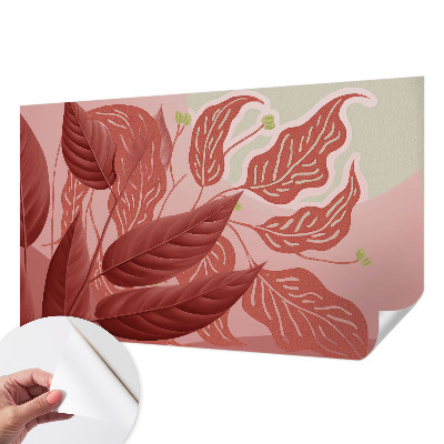 3D wall mural Organic leaves