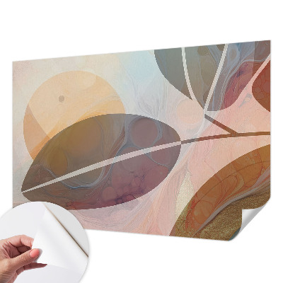 Children's wall mural Harmonious leaves