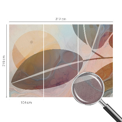 Children's wall mural Harmonious leaves