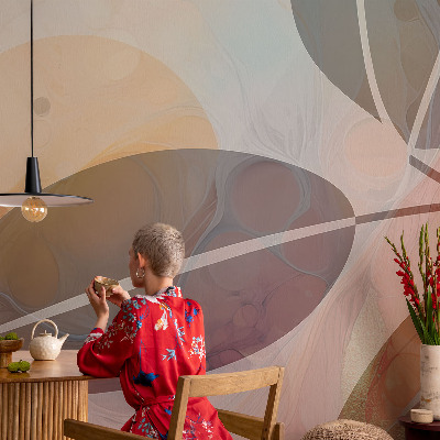 Children's wall mural Harmonious leaves