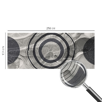 Baby room wall mural Circles of gray