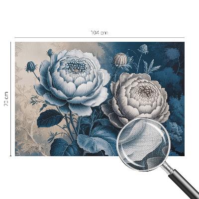 Peel and stick wallpaper mural Romantic flowers