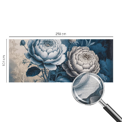 Peel and stick wallpaper mural Romantic flowers