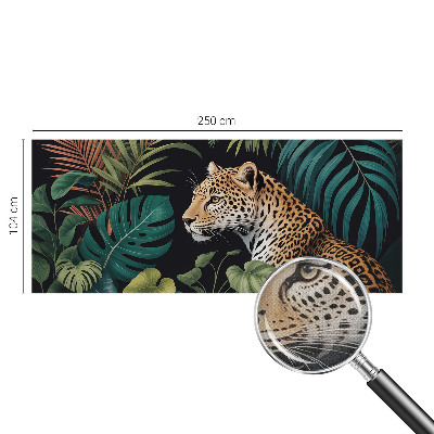Self-adhesive wall mural Exotic leopard