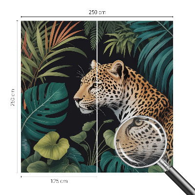 Self-adhesive wall mural Exotic leopard