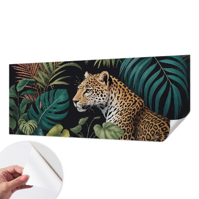 Self-adhesive wall mural Exotic leopard