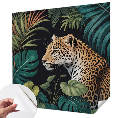 Self-adhesive wall mural Exotic leopard